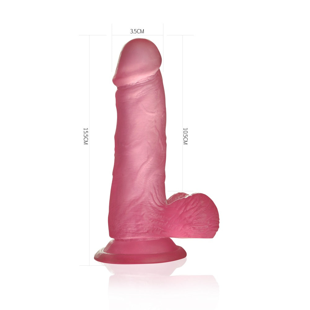 Lovetoy Jelly Studs Dildo Small 15 cm Jel Penis LV3102 Pink