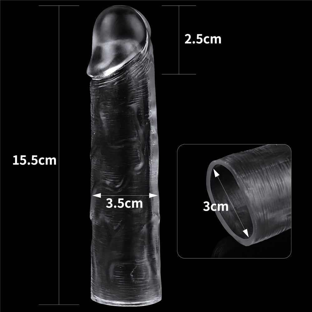 Lovetoy Flawless Clear 2.5 cm Dolgulu Şeffaf Penis Kılıfı LV314013