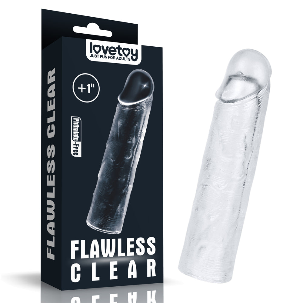 Lovetoy Flawless Clear 2.5 cm Dolgulu Şeffaf Penis Kılıfı LV314013