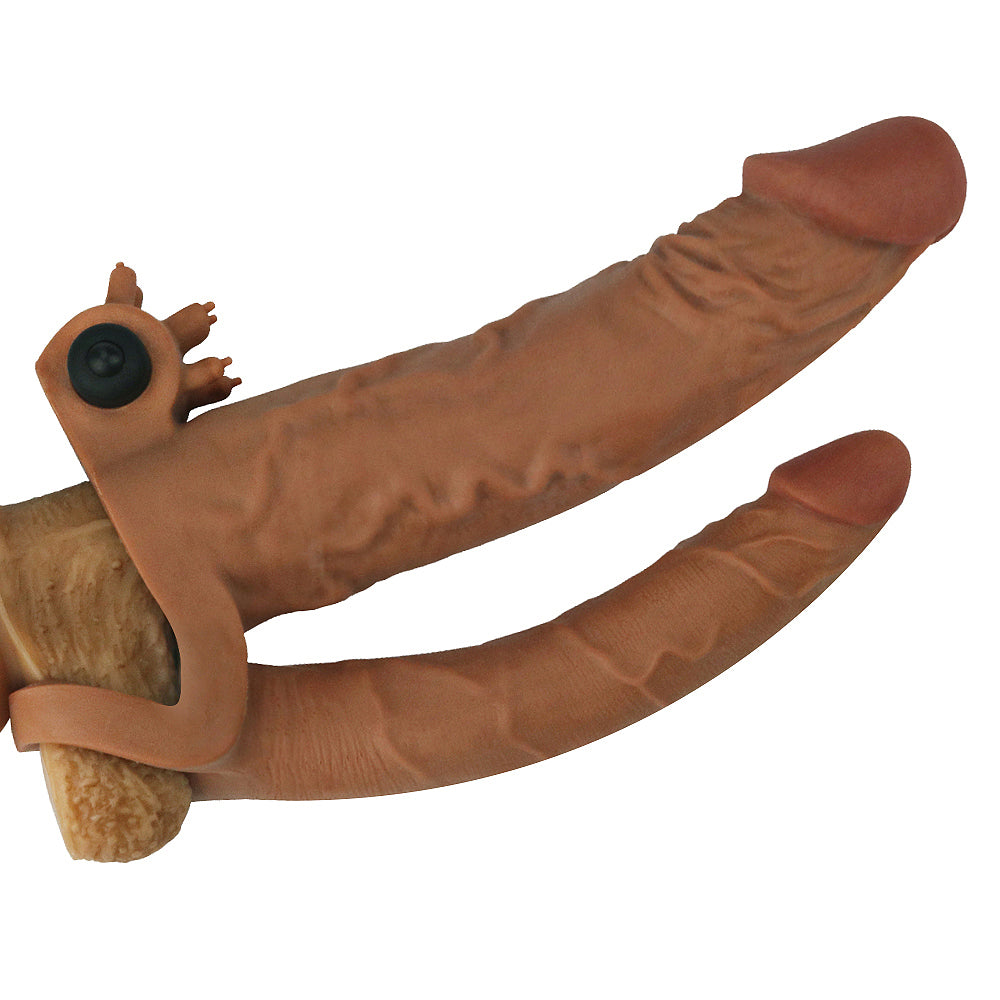 Lovetoy Add 2'' Pleasure X-Tender Çift Taraflı Titreşimli Penis Kılıfı LV314101 B