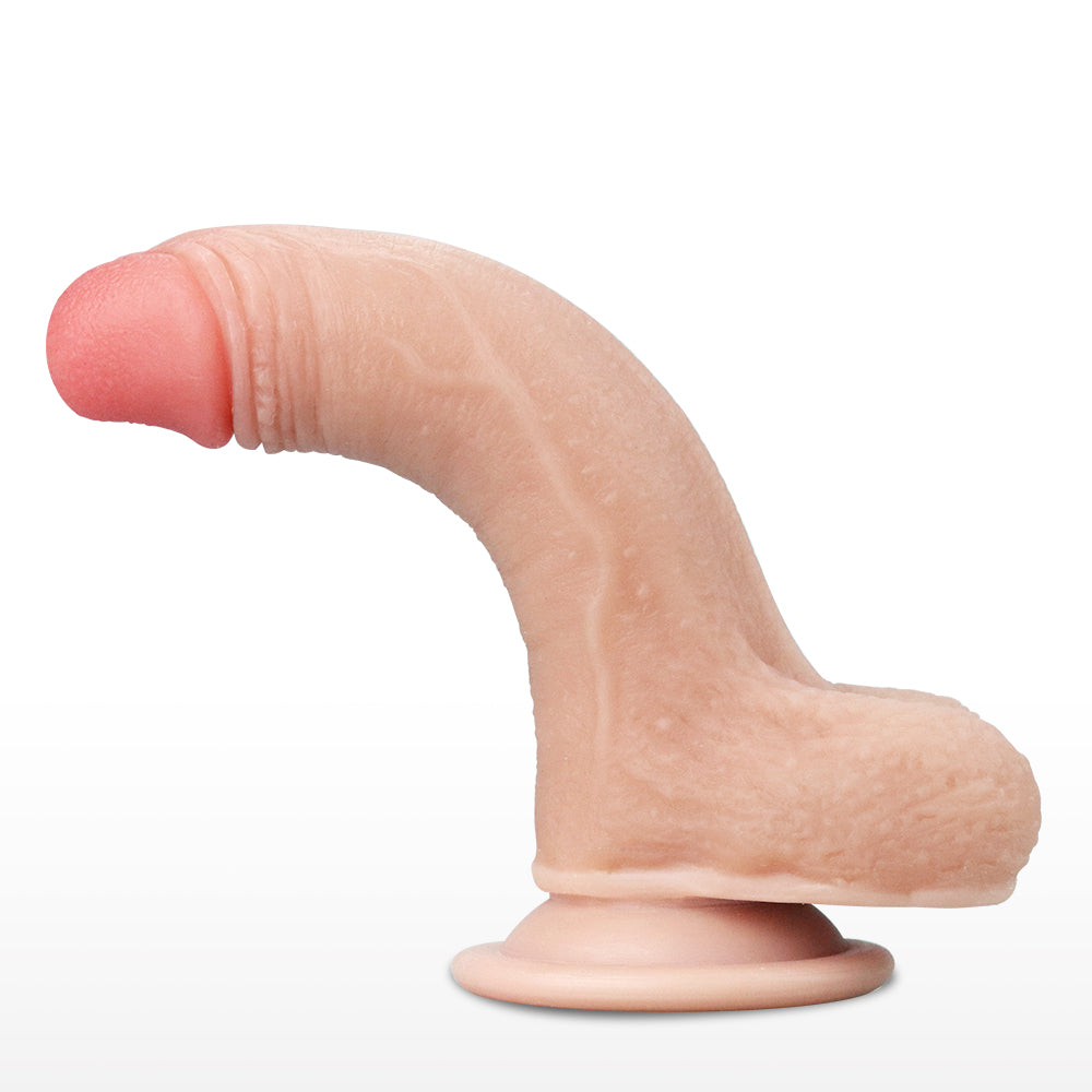 Lovetoy Sliding-Skin Dual Layered Dildo Deri Penetrasyon 18 cm Realistik Penis LV317001