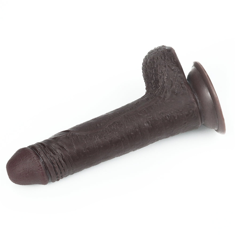 Lovetoy Sliding-Skin Dual Layered Black Dildo Deri Penetrasyon 18 cm Realistik Penis LV317011