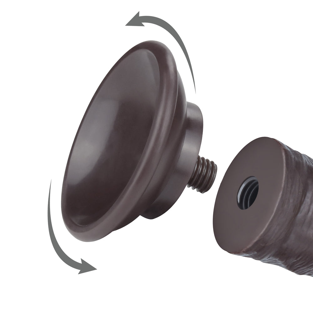 Lovetoy Sliding Skin Dual Layer Dong Black 20 Cm Testissiz Realistik Penis LV317406