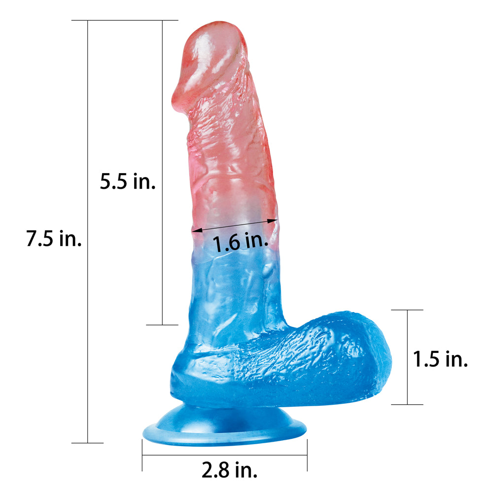 Lovetoy Dazzle Studs Dildo 19 cm Realistik Penis LV318012