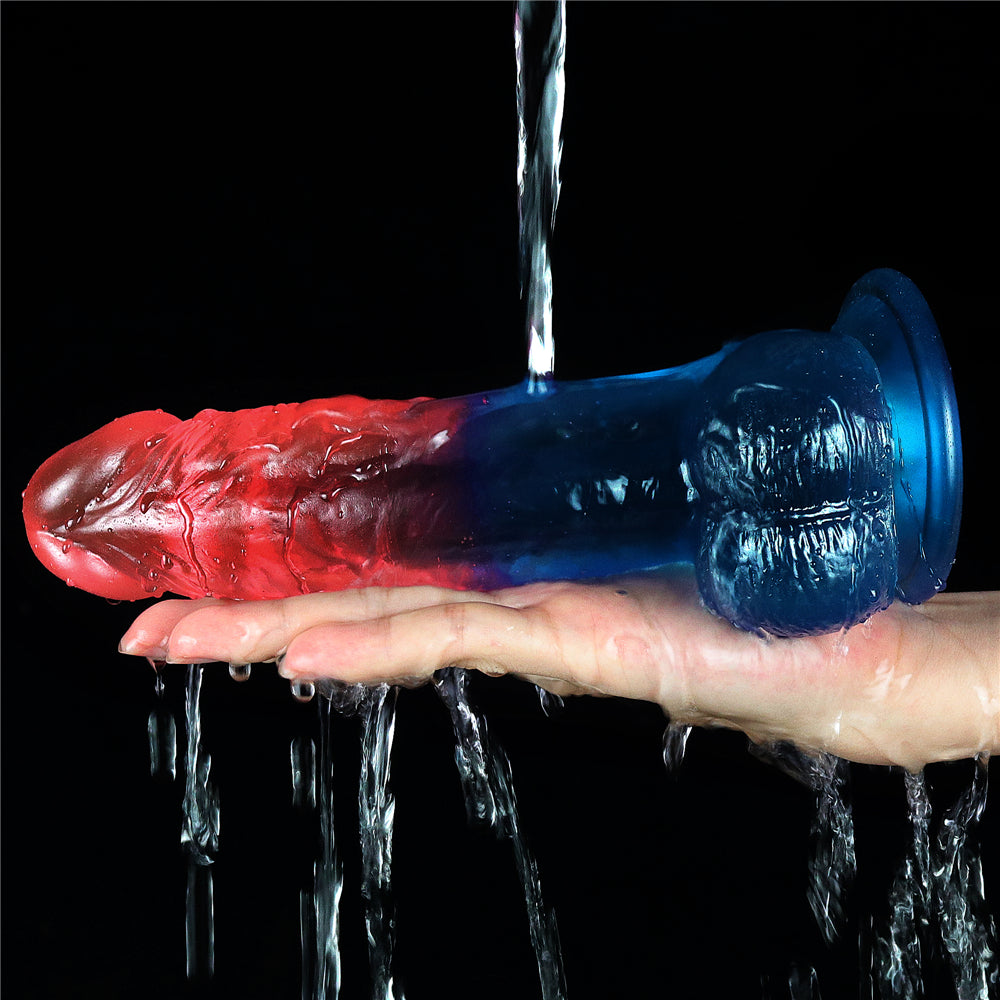 Lovetoy Dazzle Studs Jel Dildo 20 cm Realistik Realistik Penis LV318013