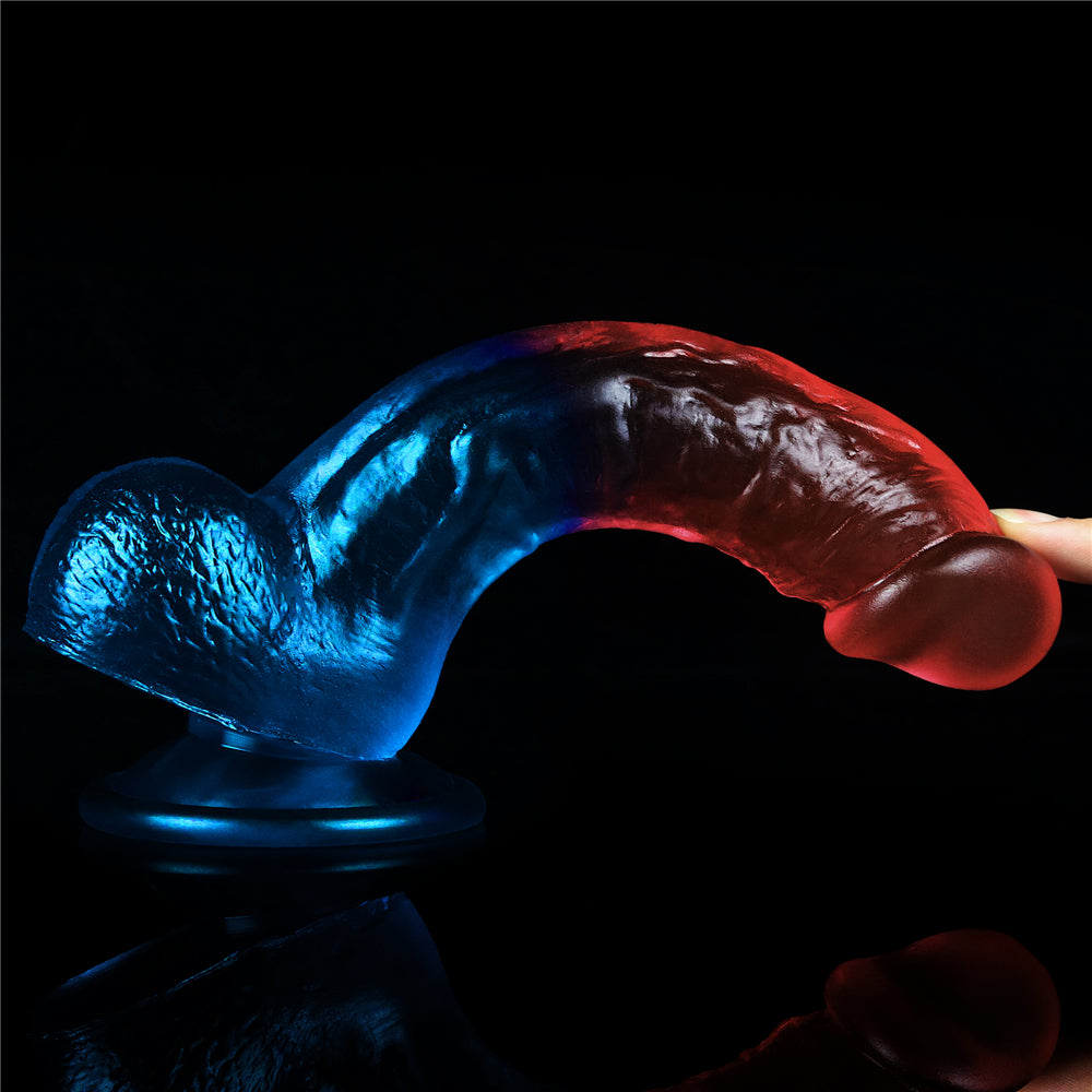 Lovetoy Dazzle Studs Jel Dildo 20 cm Realistik Realistik Penis LV318013