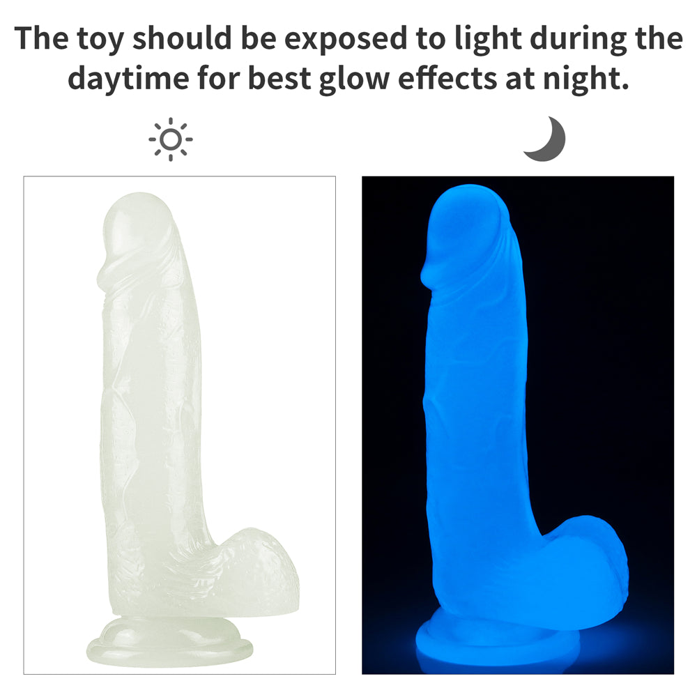 Lovetoy Lumino Play Jelly Dildo 19 cm Realistik Penis LV319020