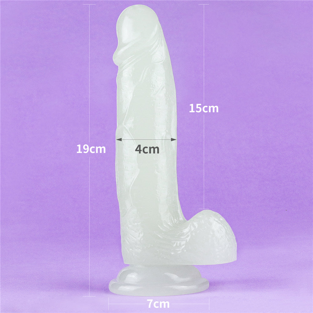 Lovetoy Lumino Play Jelly Dildo 19 cm Realistik Penis LV319020