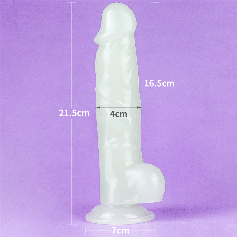 Lovetoy Lumino Play Jelly Dildo 21.5 cm Realistik Penis LV319022