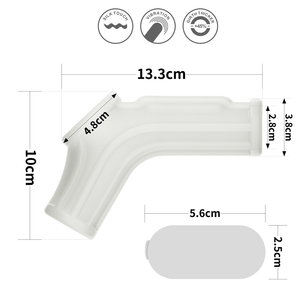 Lovetoy Vibrating Ridge Knights Ring with Scrotum Sleeve Penis Kılıfı LV343117