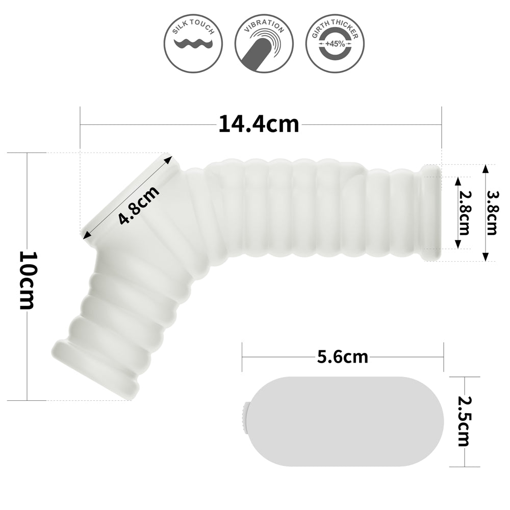 Lovetoy Vibrating Silk Knights Ring with Scrotum Sleeve Penis Kılıfı LV343118