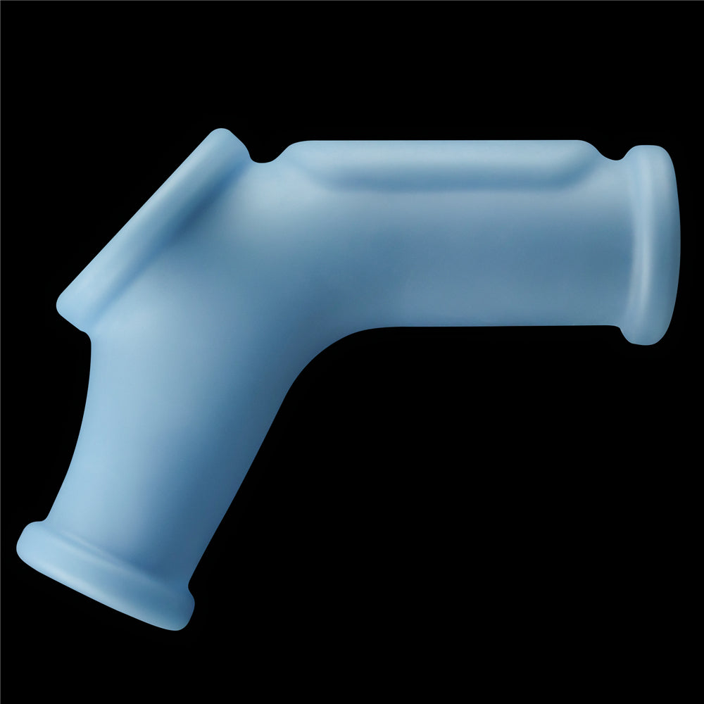 Lovetoy Vibrating Silk Knights Ring with Scrotum Sleeve Penis Kılıfı LV343125