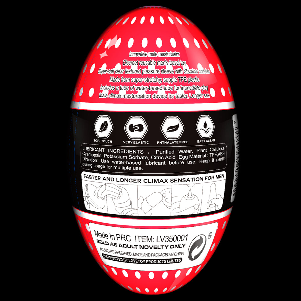 Lovetoy Giant Tenga Egg Stamina Nodules Edition Masturbatör LV350001