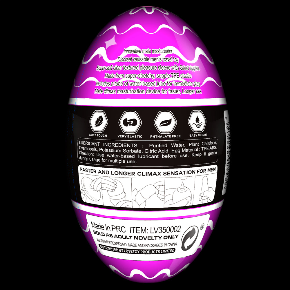 Lovetoy Giant Tenga Egg Climax Spirals Edition Masturbatör LV350002