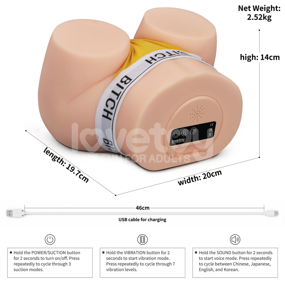 Lovetoy Streetgirl's Sensation Pulse (Flesh) Emiş Güçlü Realistik Kalça LV352201