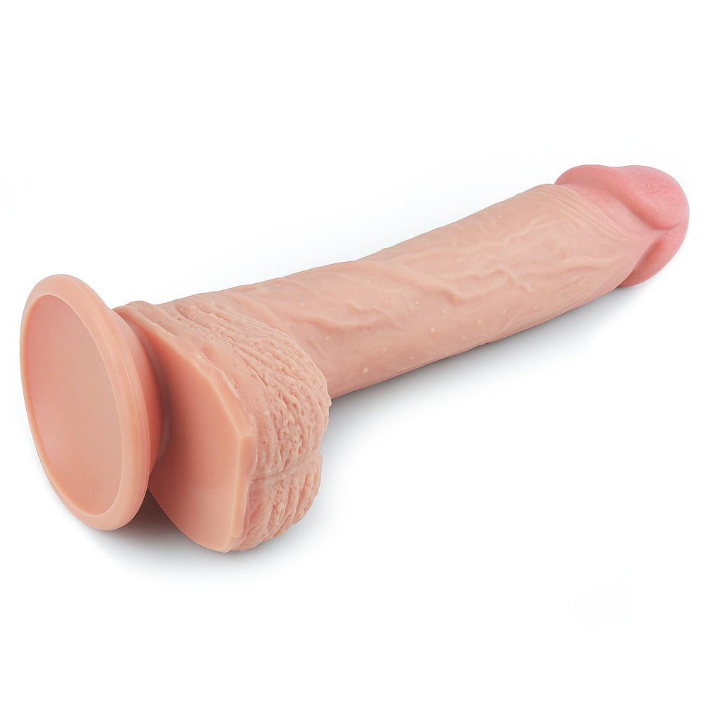 Lovetoy Dual Layered Platinum Silicone Dildo 21.5 cm Realistik Penis LV4003F