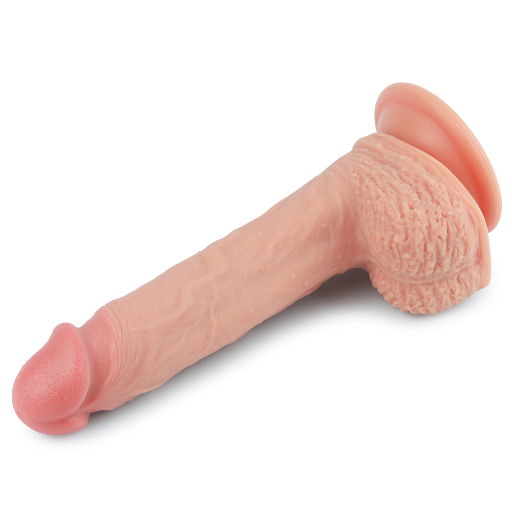 Lovetoy Dual Layered Platinum Silicone Dildo 21.5 cm Realistik Penis LV4003F