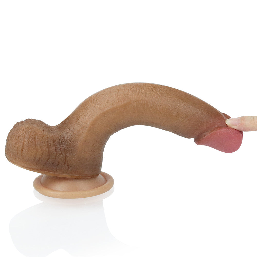 Lovetoy Dual Layered Silicone Dildo 20 cm Realistik Penis LV4005B