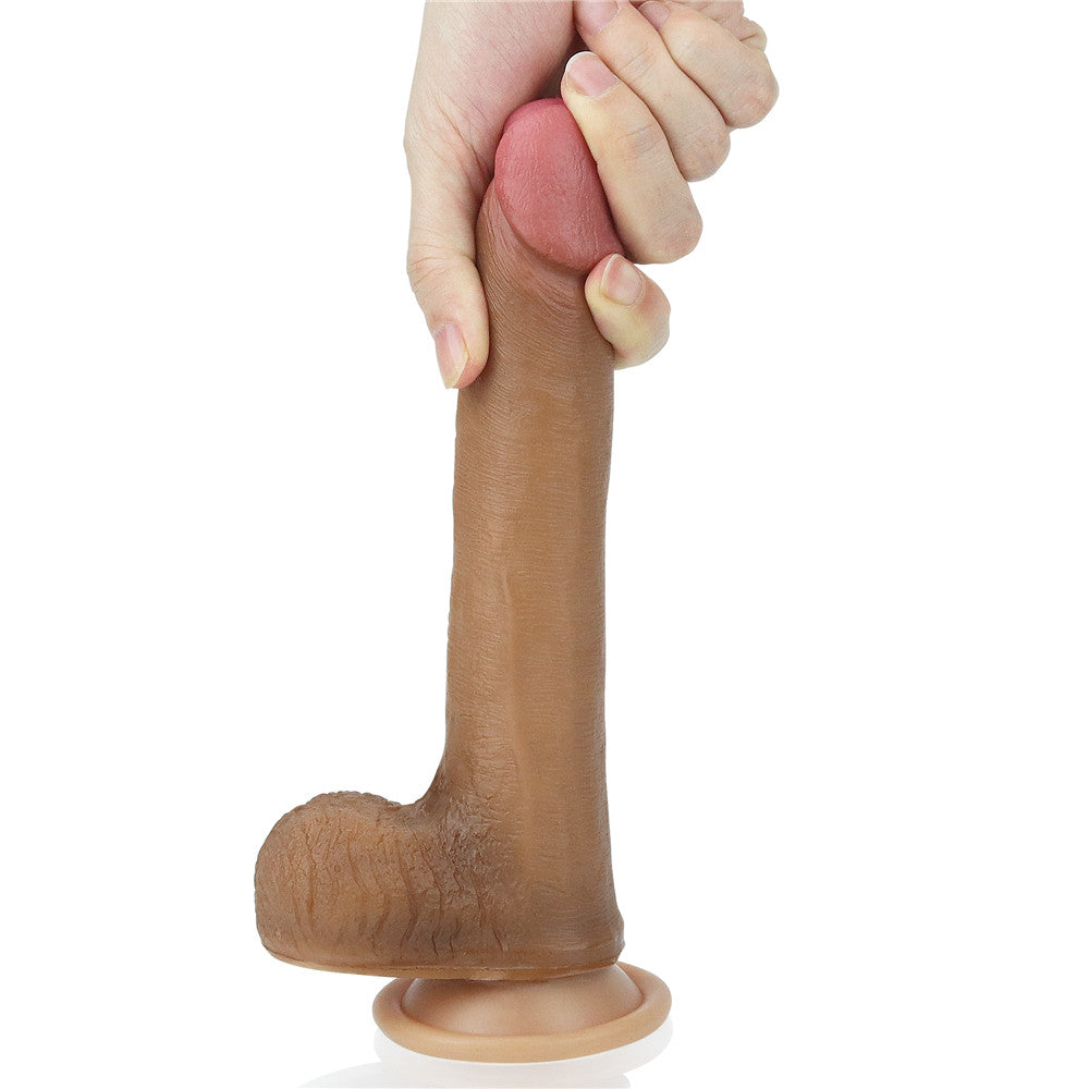 Lovetoy Dual Layered Silicone Dildo 20 cm Realistik Penis LV4005B