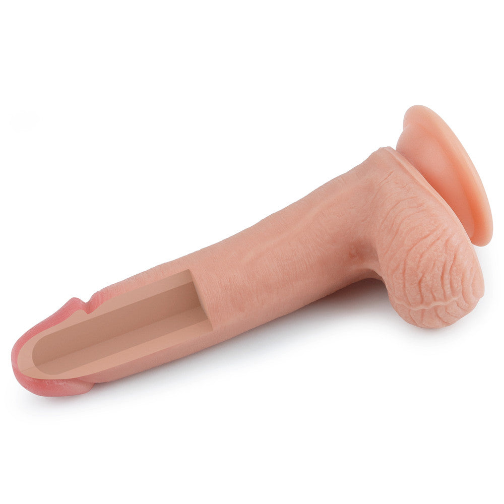Lovetoy Dual Layered Silicone Dildo 20 cm Realistik Penis LV4005