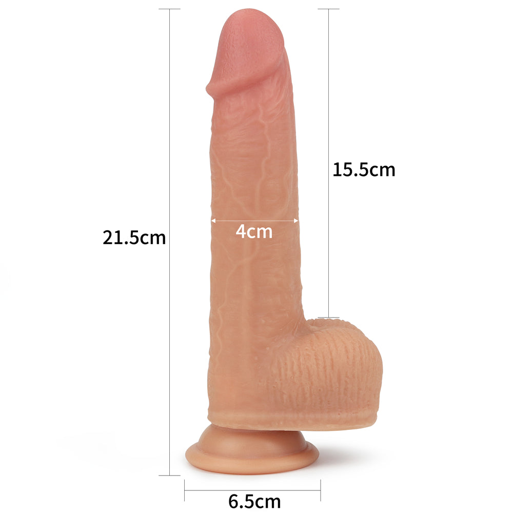 Lovetoy Anthony Dual Layered Silicone Dildo Dönebilen Realistik Penis LV4032