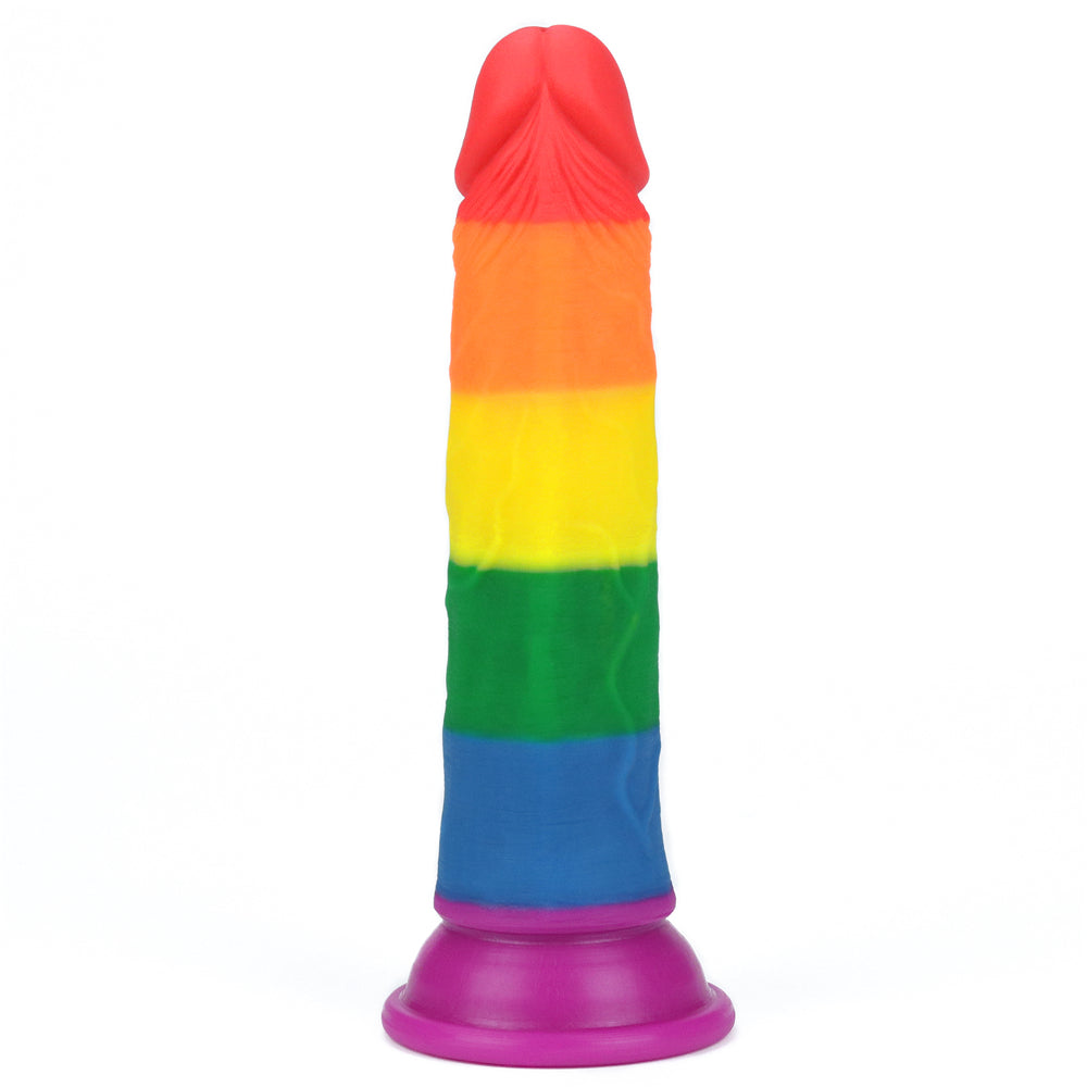 Lovetoy Prider Dildo 18.5 cm Renkli Soft Doku Realistik Penis LV410025