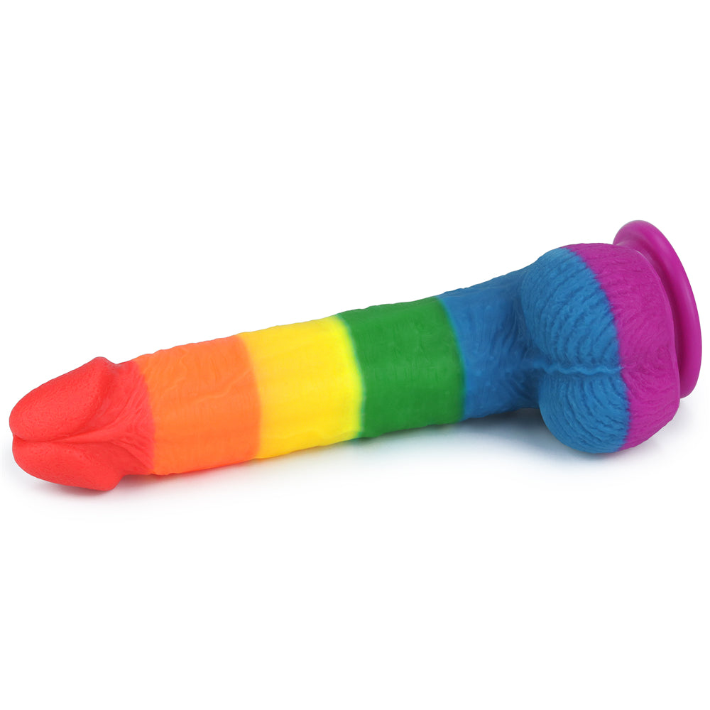 Lovetoy Prider Dildo 23 cm Renkli Soft Doku Realistik Penis LV410028
