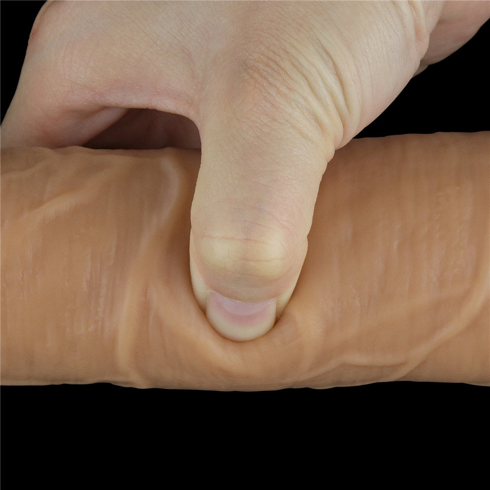 Lovetoy Dual Layered Silicone Cock 25 cm Uzaktan Kumandalı Titreşimli Realistik Penis LV410212