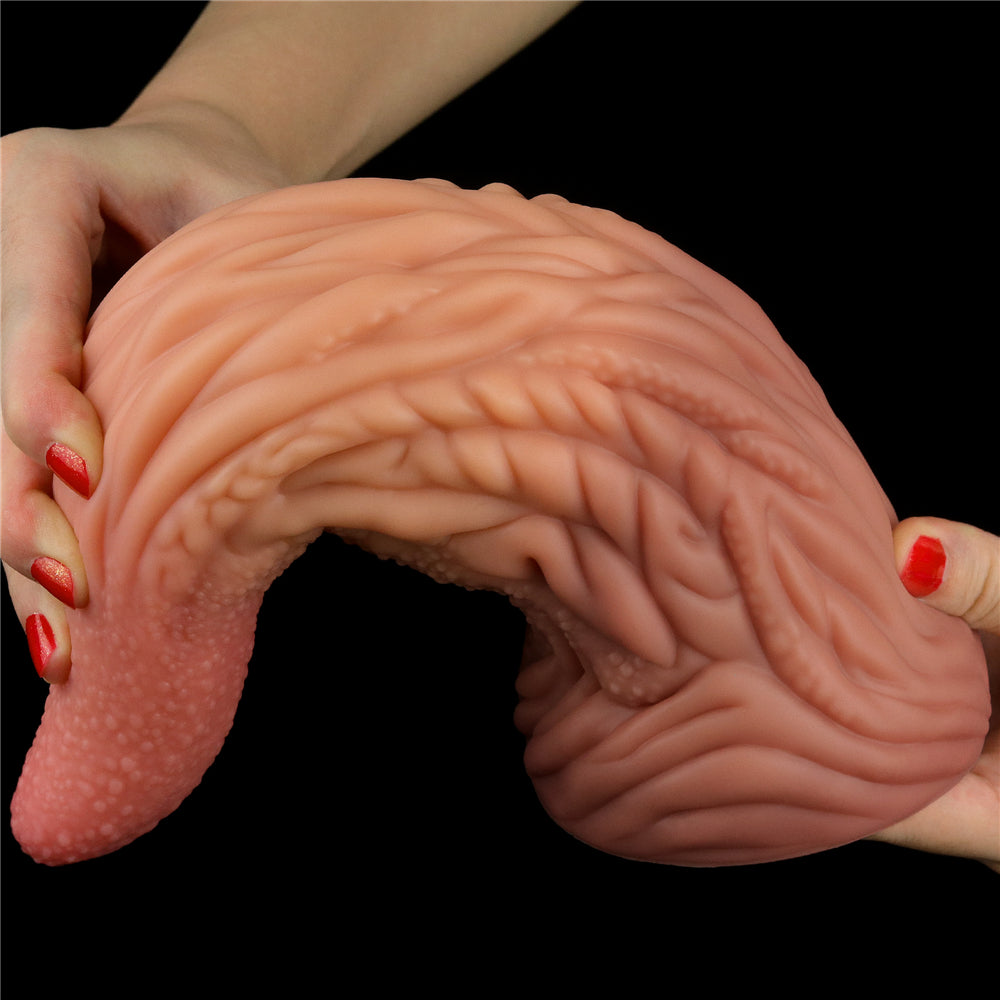 Lovetoy Nature Cock 10'' Tongue Çift Katmanlı Büyük Realistik Penis LV411018