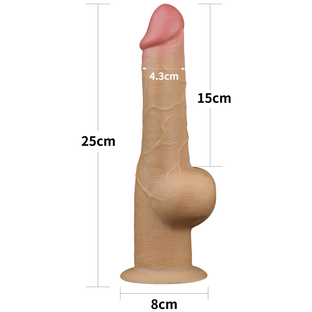 Lovetoy Handle Cock 9.5'' Çift Katmanlı Büyük Realistik Penis LV411031