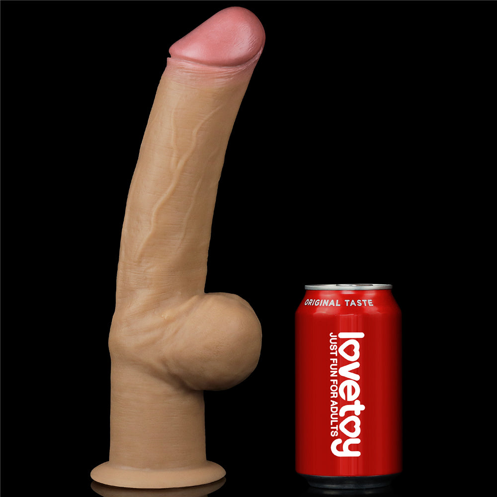 Lovetoy Handle Cock 12'' Çift Katmanlı Büyük Realistik Penis LV411033