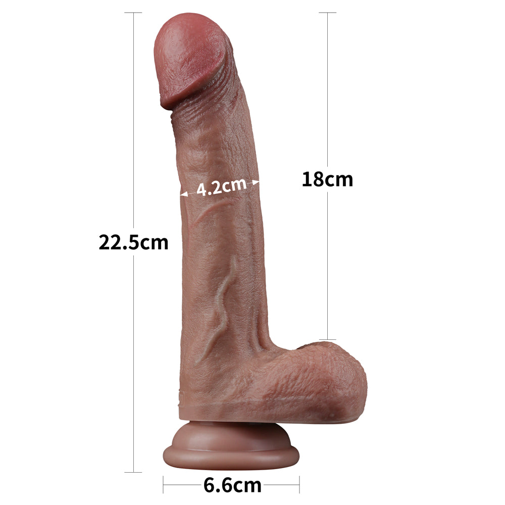 Lovetoy Nature Cock 23 cm Dual Layered Silicone Et Doku Realistik Penis LV411046