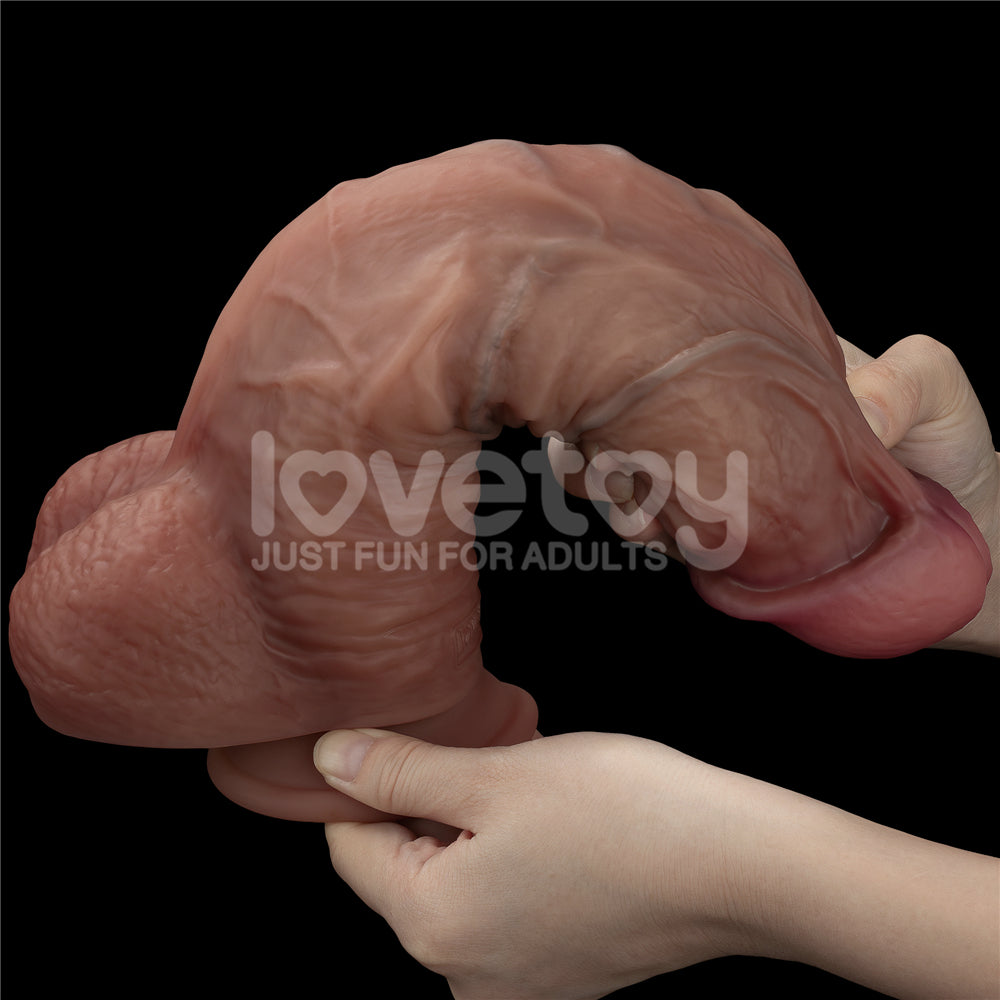 Lovetoy Dual Layered Silicone Cock Dildo XXL 27 Cm Realistik Penis LV411081