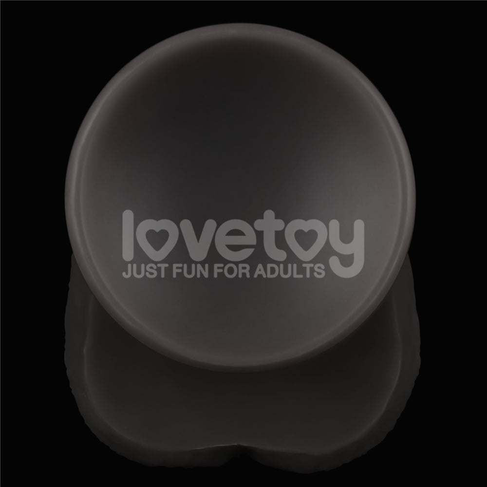 Lovetoy 14.5'' Dual Layered Bendable Silicone Cock XXL(Black) Et Doku Dildo LV411311