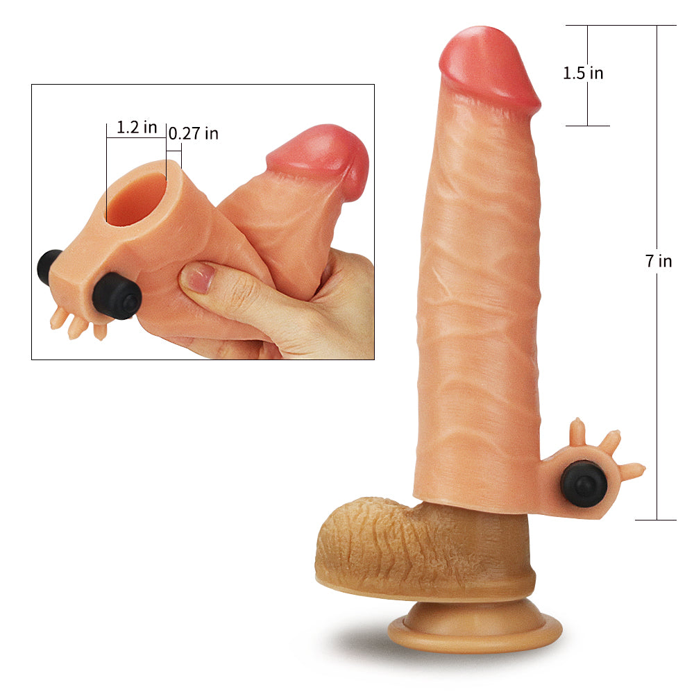 Lovetoy Nature Extender Natural Et Doku Titreşimli Penis Kılıfı LV414100