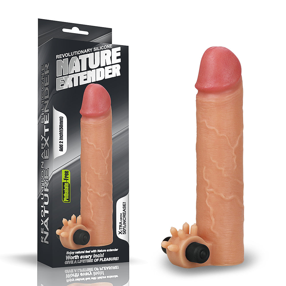 Lovetoy Nature Extender Natural Et Doku Titreşimli Penis Kılıfı LV414101