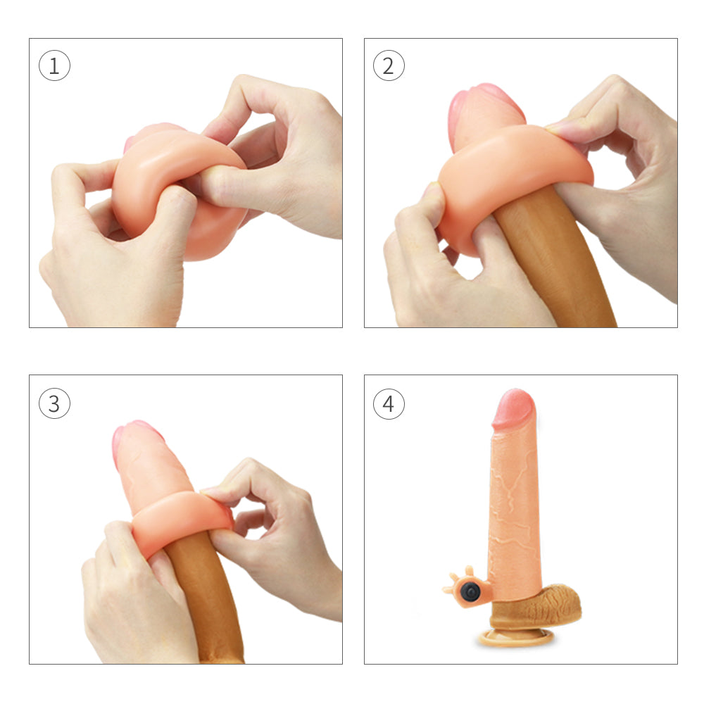 Lovetoy Nature Extender Natural Et Doku Titreşimli Penis Kılıfı LV414101