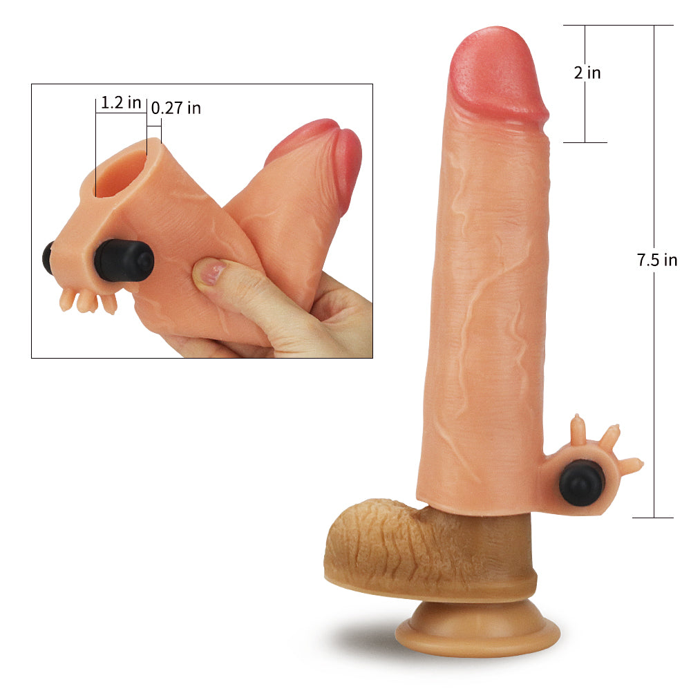 Lovetoy Nature Extender Natural Et Doku Titreşimli Penis Kılıfı LV414101