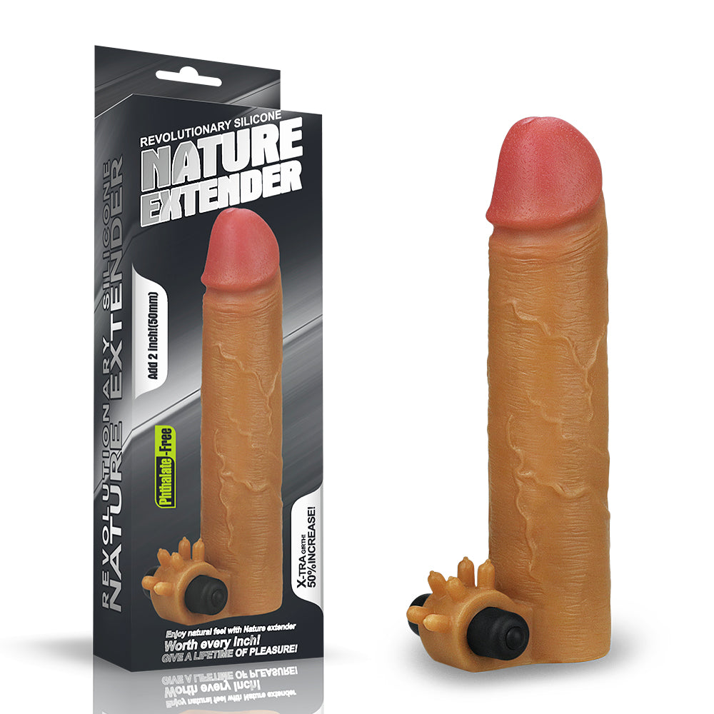 Lovetoy Nature Extender Natural Et Doku Titreşimli Penis Kılıfı LV414101B