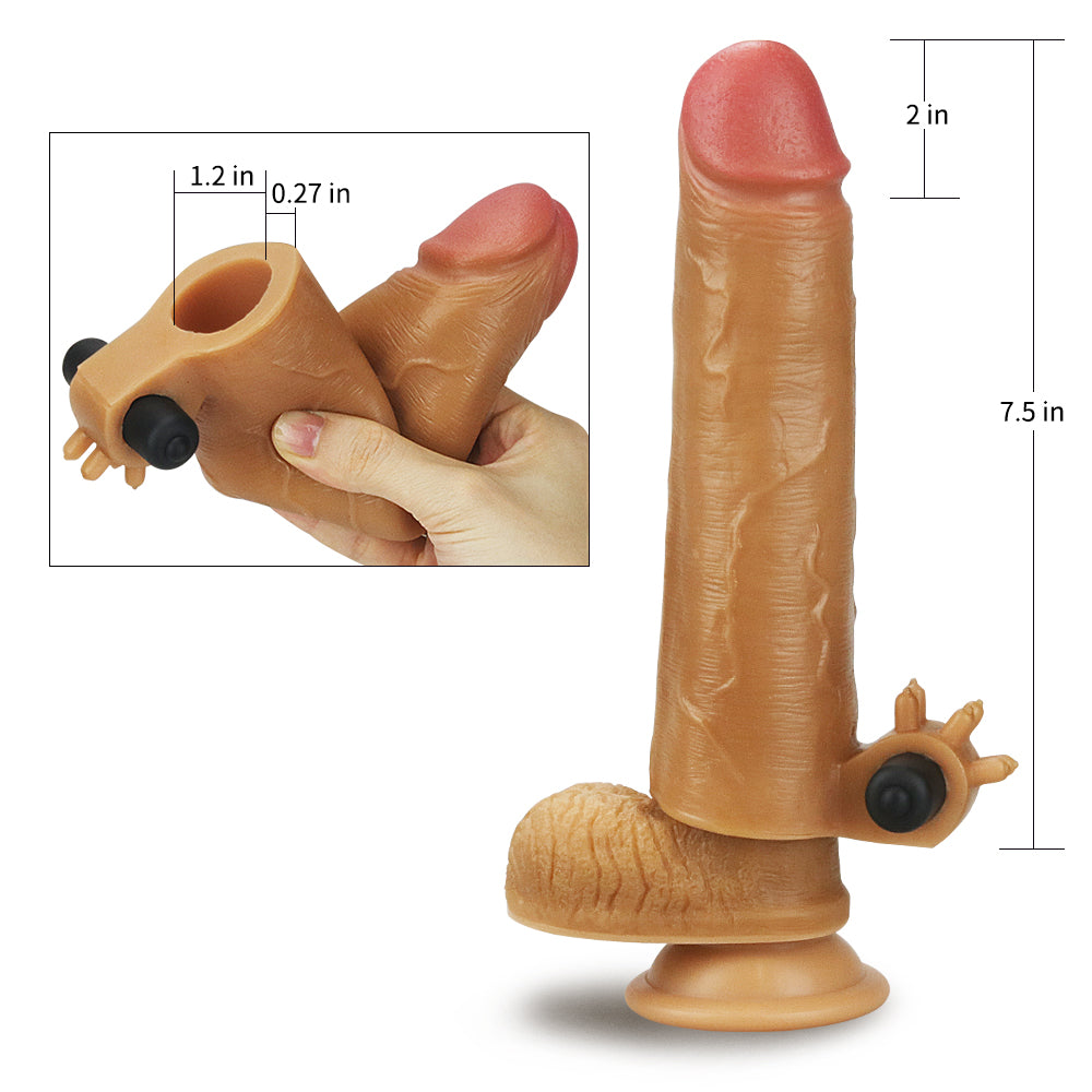 Lovetoy Nature Extender Natural Et Doku Titreşimli Penis Kılıfı LV414101B