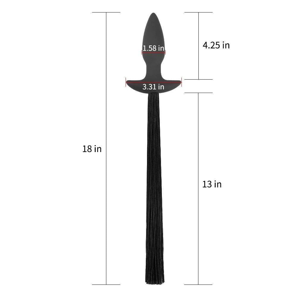 Lovetoy Silicone With Pony Tail Kuyruklu Anal Plug Siyah LV421001