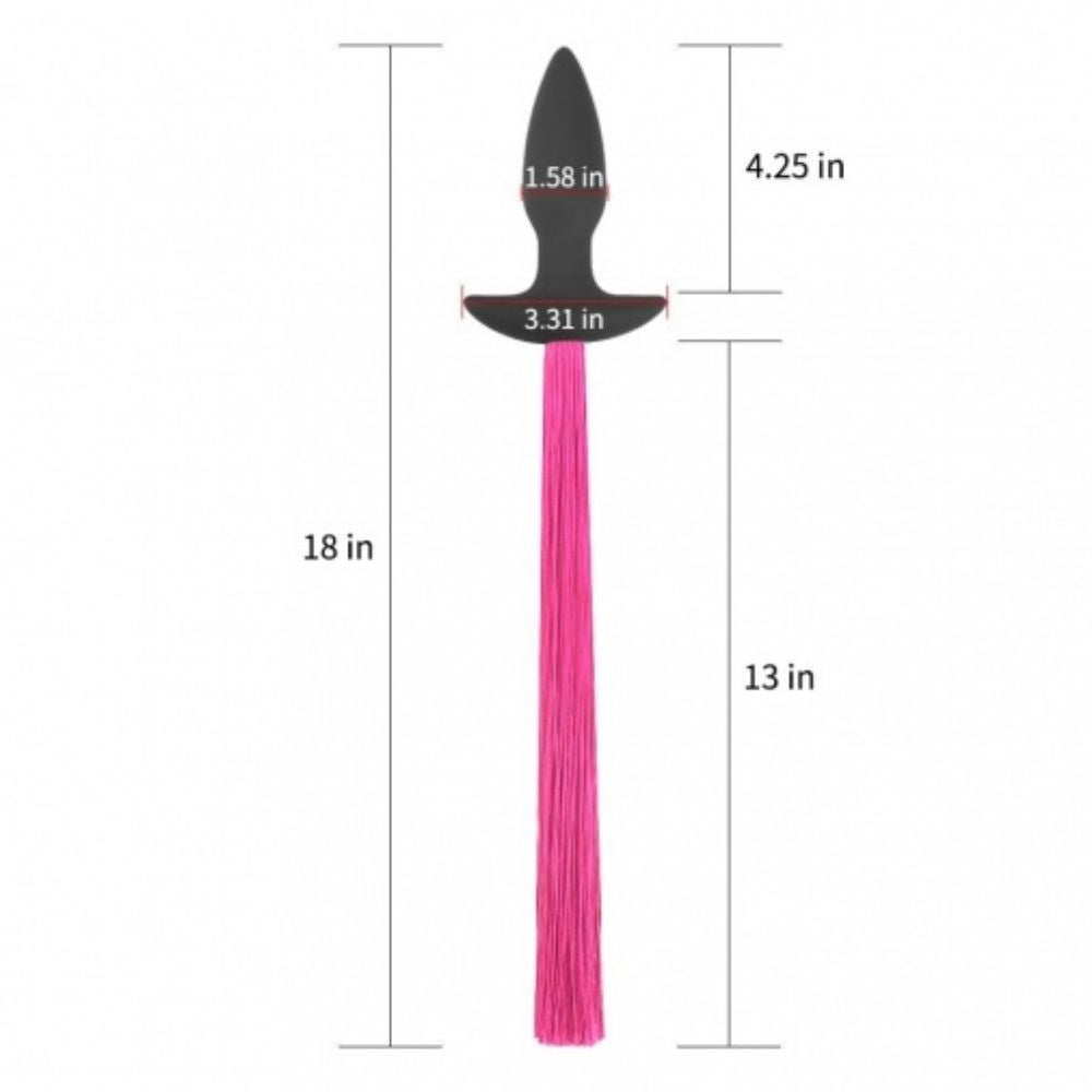 Lovetoy Silicone With Pony Tail Kuyruklu Anal Plug Pink LV421001