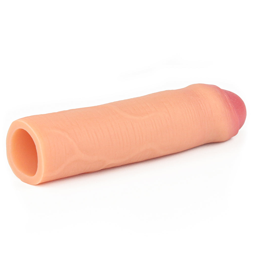 Lovetoy Nature Extender Penis Sleeve Platinum Silikon Gerçek Doku Sünnetsiz Penis Kılıfı LV4212F