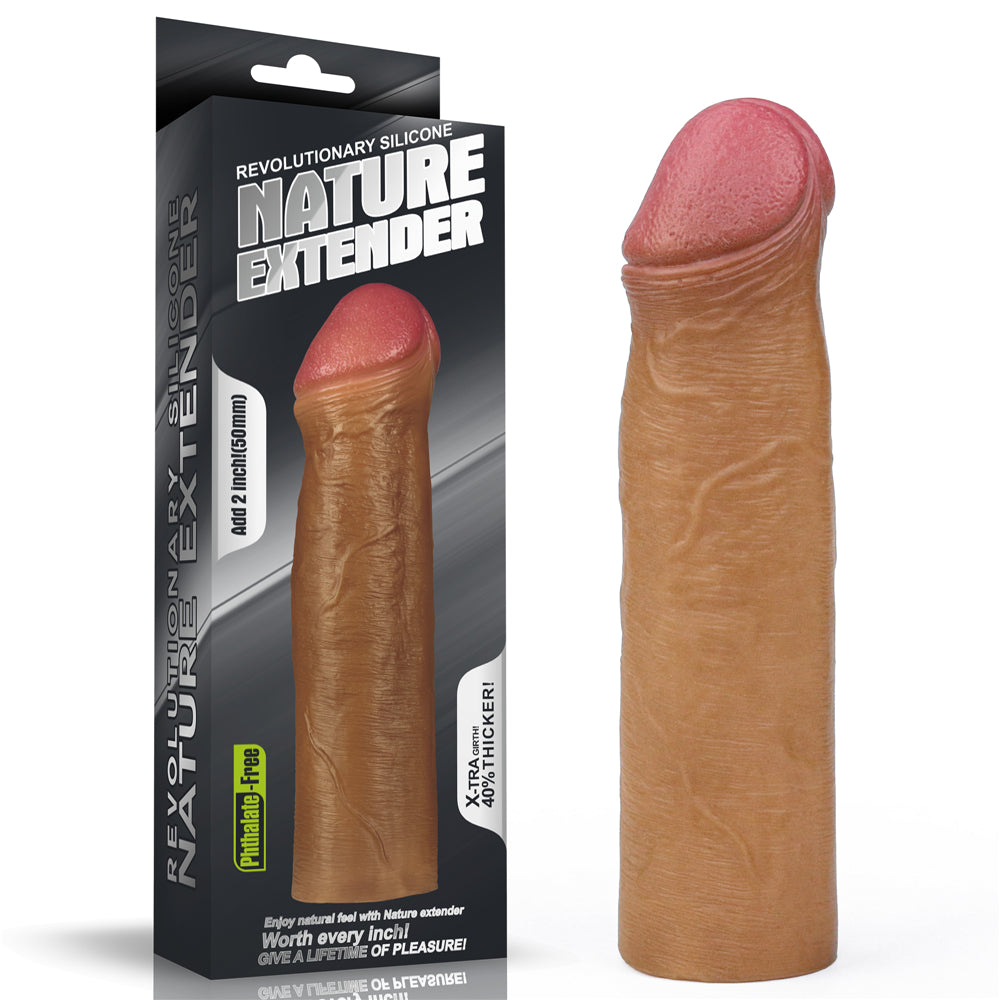 Lovetoy Nature Extender Penis Sleeve Platinum Silikon Gerçek Doku Penis Kılıfı LV4213B