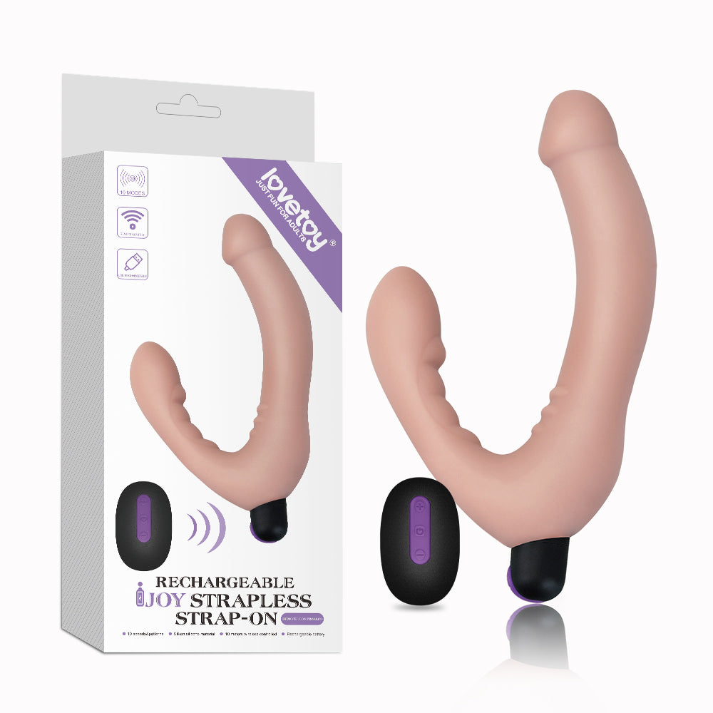 Lovetoy Rechargeable IJOY Uzaktan Kumandalı Strapless Strapon Vibratör LV430103