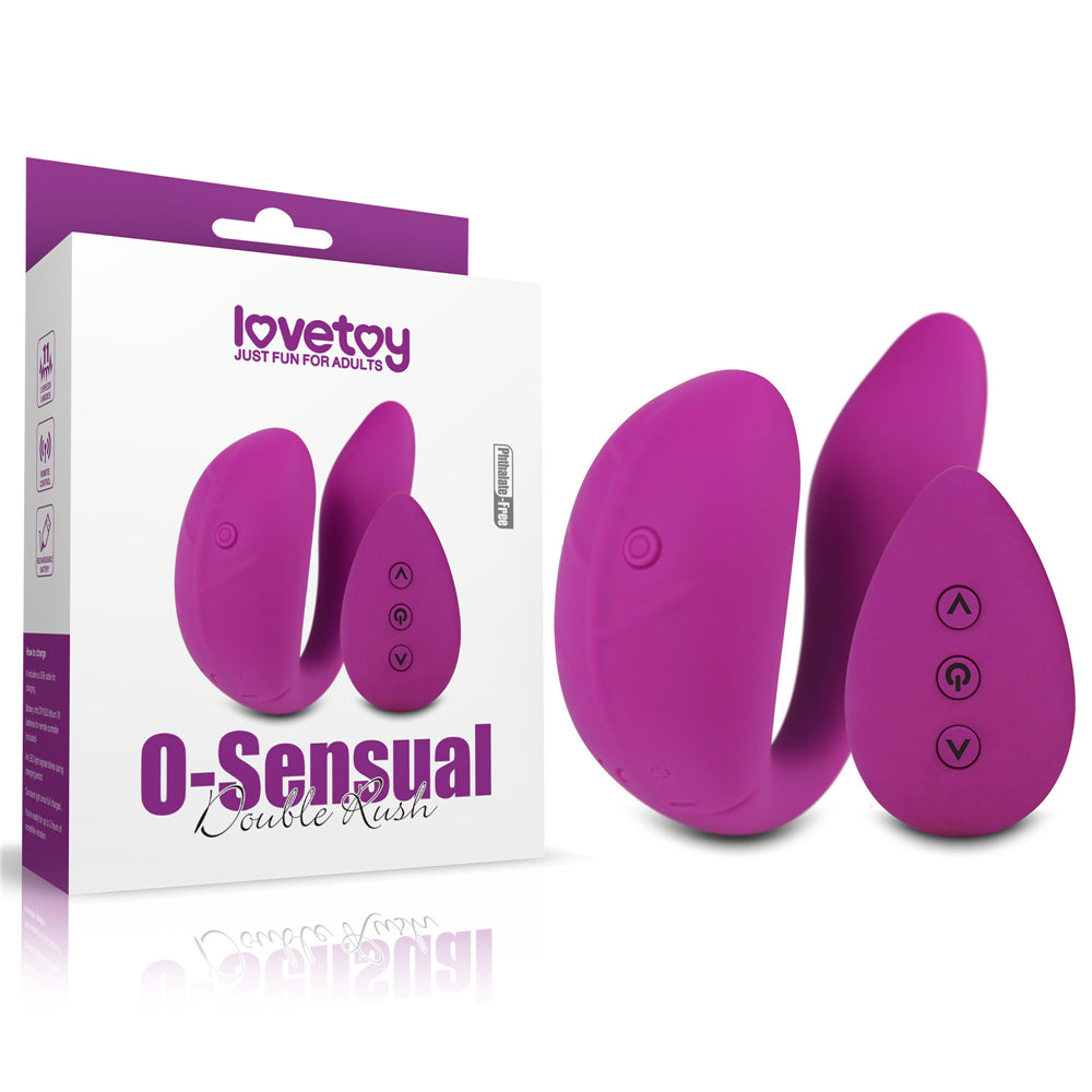 Lovetoy O-Sensual Double Rush Çiftlere Özel Uzaktan Kumanda Vibratör LV431212