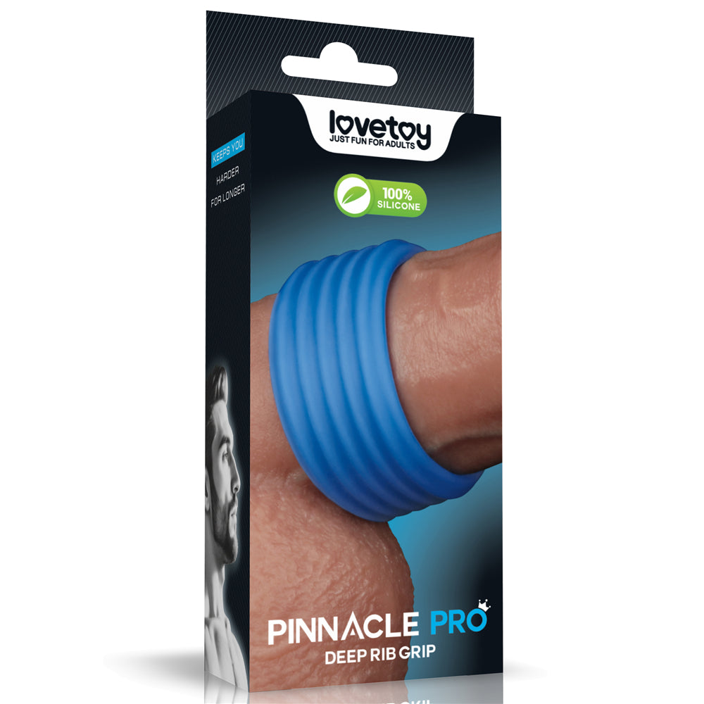 Lovetoy Pinnacle Pro Deep Rib Grip Ring Silikon Penis Halkası LV443011