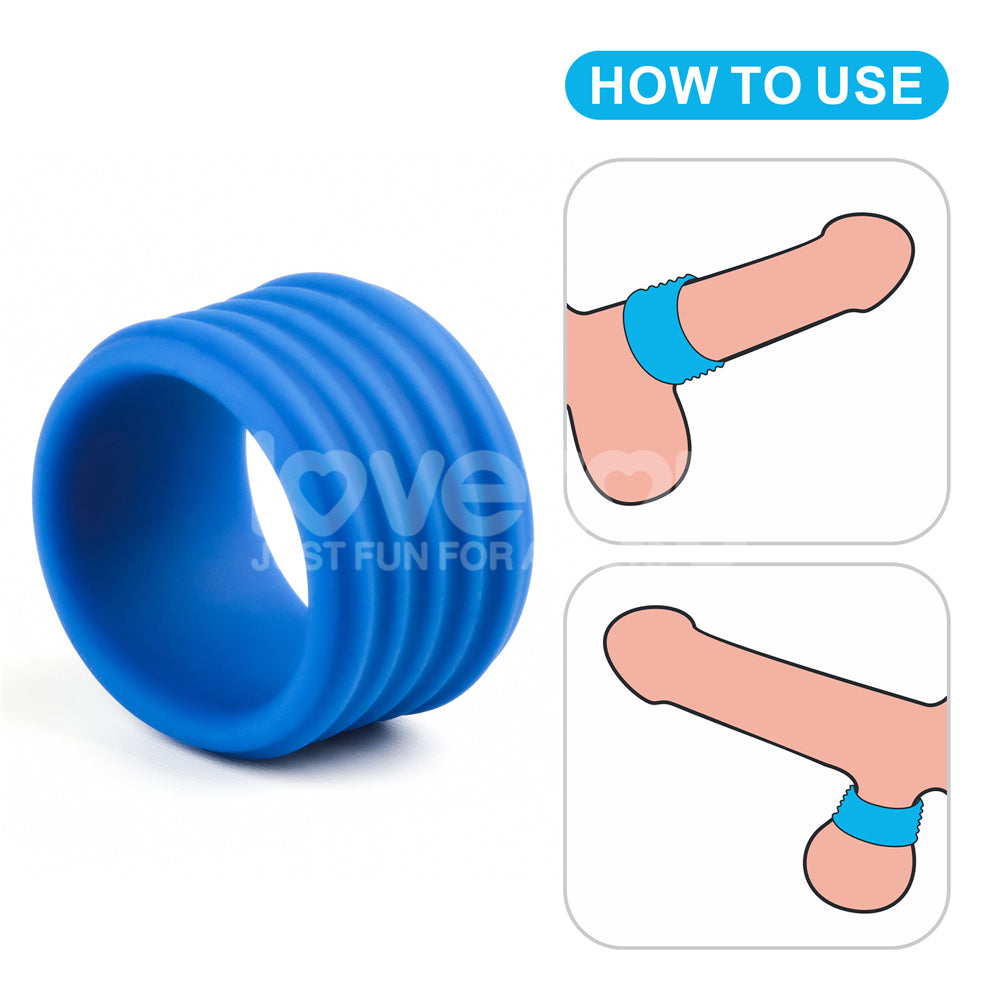Lovetoy Pinnacle Pro Deep Rib Grip Ring Silikon Penis Halkası LV443011