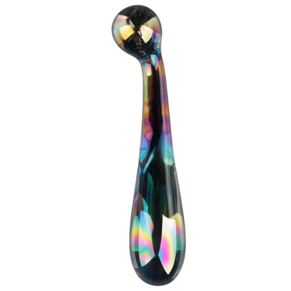 Lovetoy Twilight Gleam Glass Dildo- Alluring Arc Cam Dildo LV610021