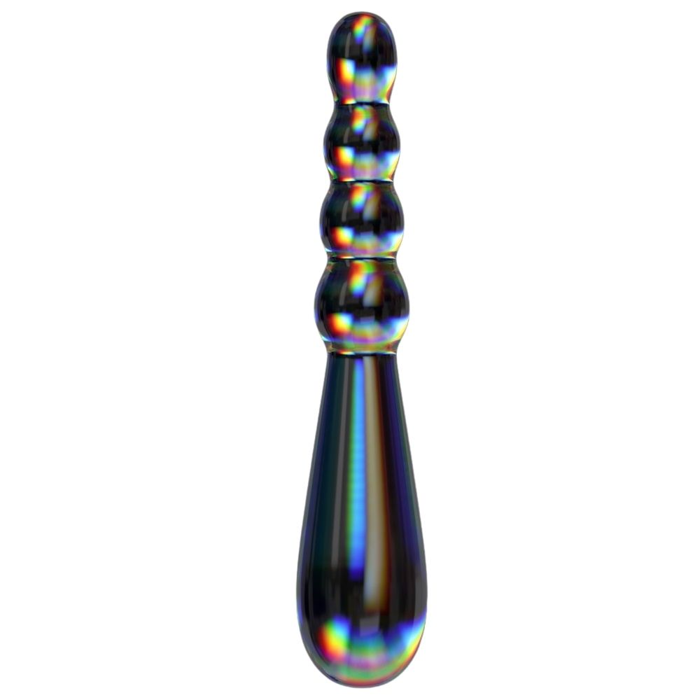 Lovetoy Twilight Gleam Glass Dildo- Rising Ripples Cam Dildo LV610023